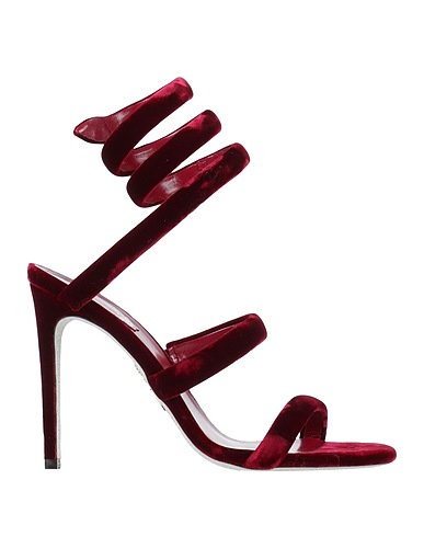 RENE' CAOVILLA Sandals Plum Textile fibres