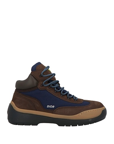 DIOR Stiefelette Braun Kalbsleder, Gewebefasern