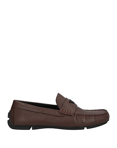 EMPORIO ARMANI Mokassins Hellbraun 100% Rindsleder