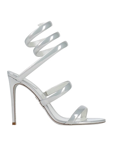 RENE' CAOVILLA Sandals Light grey Calfskin