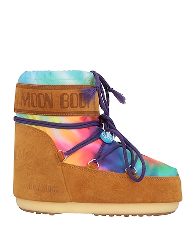 PALM ANGELS x MOON BOOT Ankle boot Camel Leather, Textile fibers