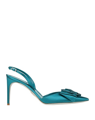 RENE' CAOVILLA Pump Deep teal Textile fibers