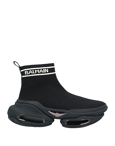 BALMAIN Sneakers Black 80% Polyester, 20% Elastane