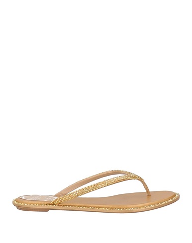 RENE' CAOVILLA Flip flops Sand Textile fibers