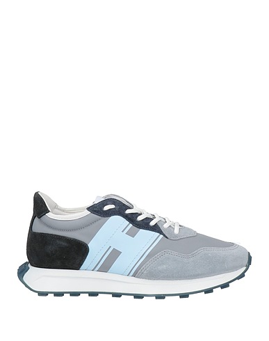 HOGAN Sneakers Light grey Textile fibers, Leather