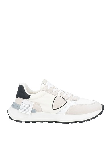 PHILIPP PLEIN Sneakers Light grey Leather, Textile fibres