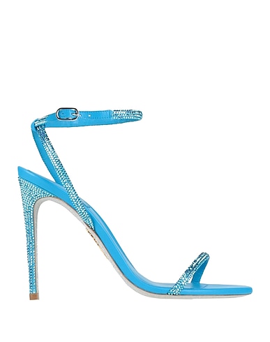 RENE' CAOVILLA Sandals Azure Textile fibers