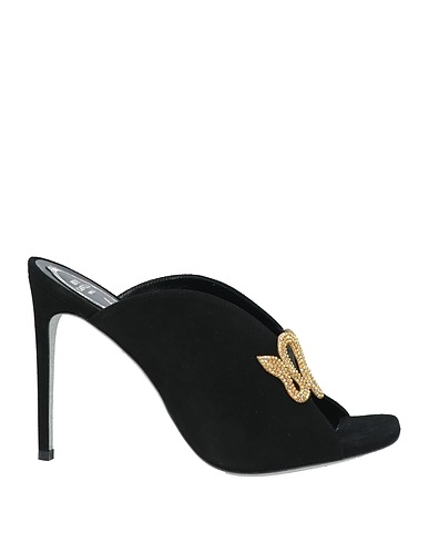 RENE' CAOVILLA Sandals Black Leather