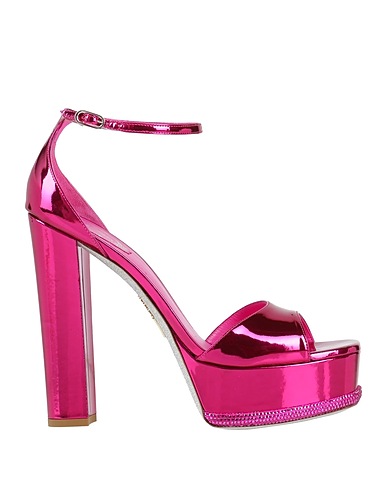 RENE' CAOVILLA Sandals Fuchsia Leather