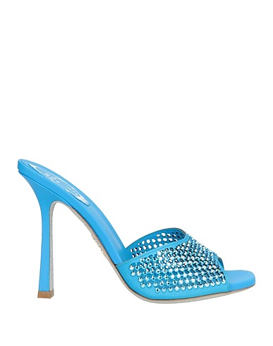 RENE' CAOVILLA Sandals Azure Textile fibers