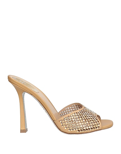 RENE' CAOVILLA Sandals Sand Textile fibers
