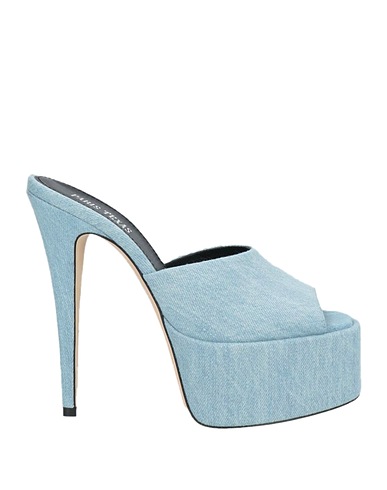 PARIS TEXAS Sandals Blue Textile fibres