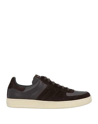 TOM FORD Sneakers Dark brown Calfskin