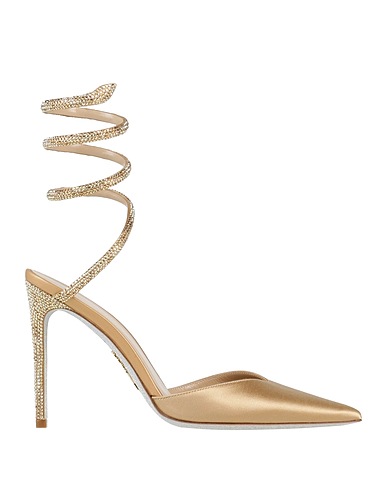 RENE' CAOVILLA Pump Gold Textile fibers