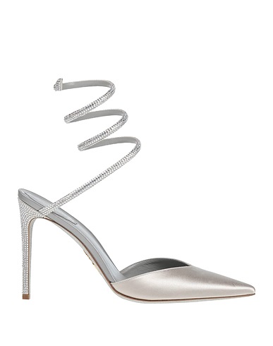 RENE' CAOVILLA Court Light grey Textile fibres