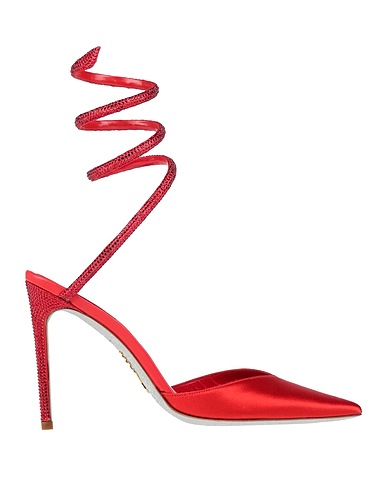 RENE' CAOVILLA Pump Tomato red Textile fibers