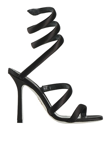 RENE' CAOVILLA Sandali Nero Fibre tessili