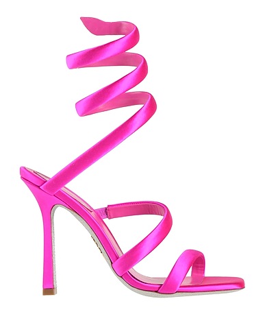 RENE' CAOVILLA Sandali Fucsia Fibre tessili