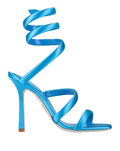 RENE' CAOVILLA Sandali Azzurro Fibre tessili