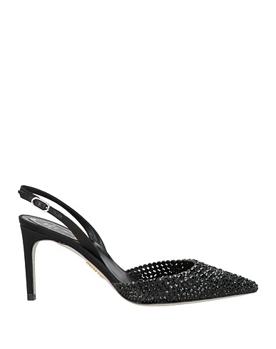 RENE' CAOVILLA Schuhe Schwarz Gewebefasern