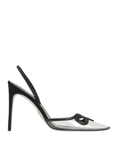 RENE' CAOVILLA Décolleté Nero PVC - Polivinilcloruro, Fibre tessili