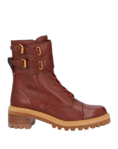 SEE BY CHLOÉ Ankle boot Brown Calfskin