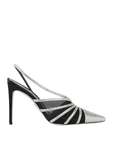 RENE' CAOVILLA Pump Black Textile fibers