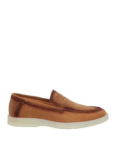 ALBERTO GUARDIANI Loafers Camel Leather