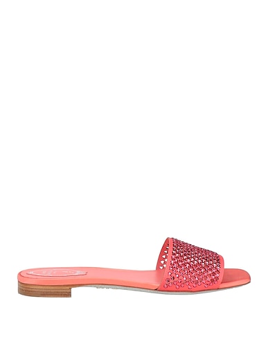RENE' CAOVILLA Sandals Salmon pink Textile fibres