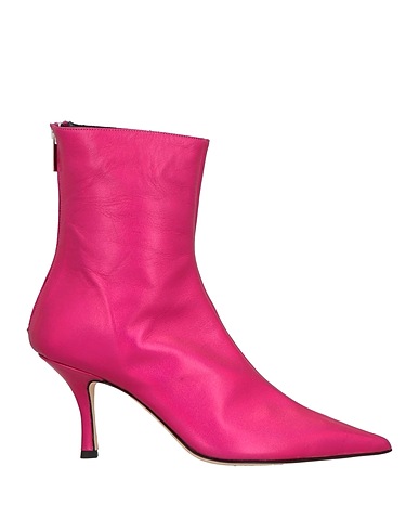 LUCA VALENTINI Ankle boot Fuchsia Leather