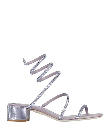 RENE' CAOVILLA Sandals Lilac Textile fibers