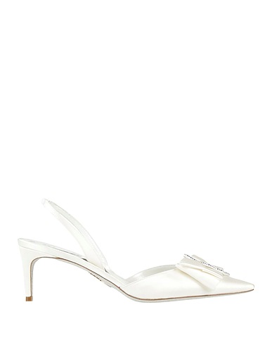 RENE' CAOVILLA Court Ivory Textile fibres