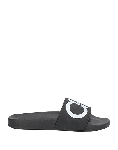 FERRAGAMO Sandals Black Textile fibers