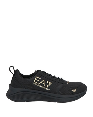 EA7 Sneakers Black 100% Polyimide, Thermoplastic polyurethane, Polyurethane, Elastane