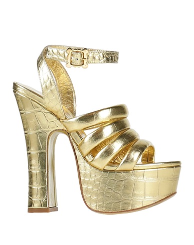 VIVIENNE WESTWOOD Sandals Gold Leather