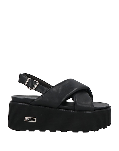 CULT サンダル ブラック 革(なめし加工)