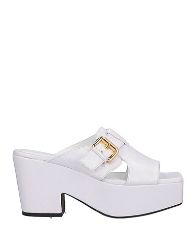 BY FAR Sandals White Leather