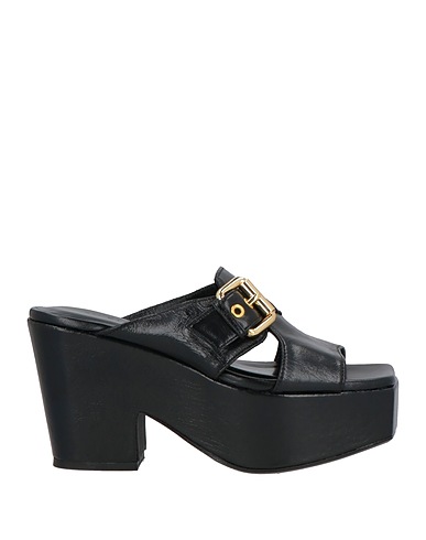 BY FAR Sandals Black Leather
