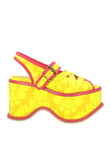 VIVIENNE WESTWOOD Sandals Yellow Textile fibres