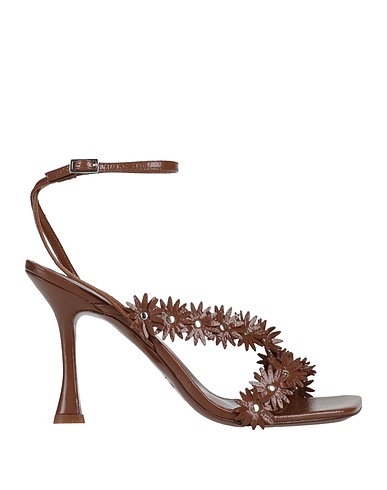 BY FAR Sandals Brown Leather