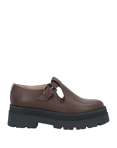 FABIANA FILIPPI Loafers Dark brown 100% Leather