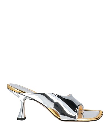 WANDLER Sandals Silver Leather