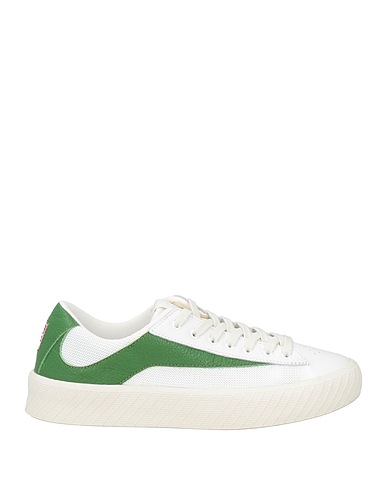 BY FAR Sneakers White Leather, Textile fibers