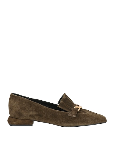 EPOCHE' XI Mocassino Verde militare Pelle