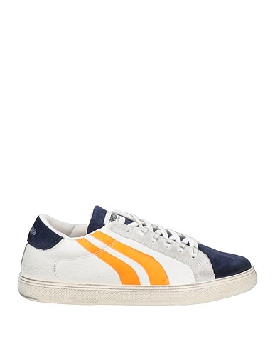MECAP Sneakers White Leather, Textile fibers