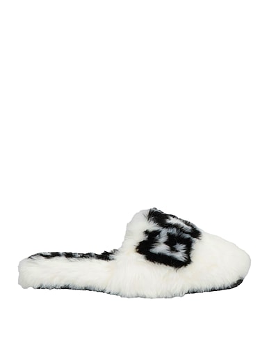 GCDS Slides and slippers White Textile fibres