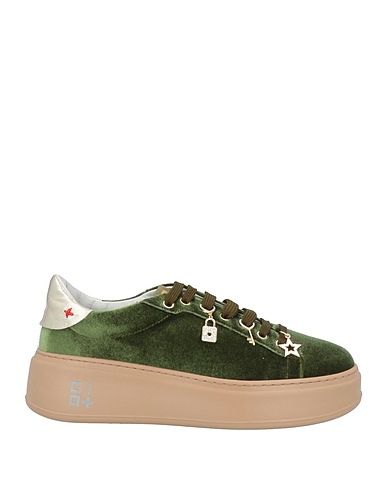 GIO+ Sneakers Green Textile fibers, Leather