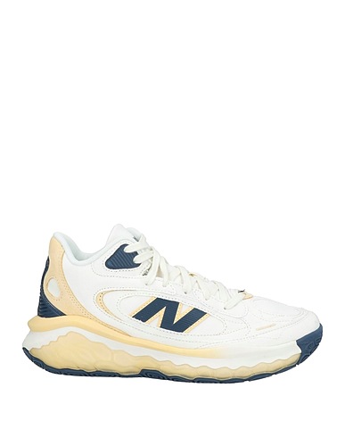 NEW BALANCE Sneakers White Textile fibers, Leather