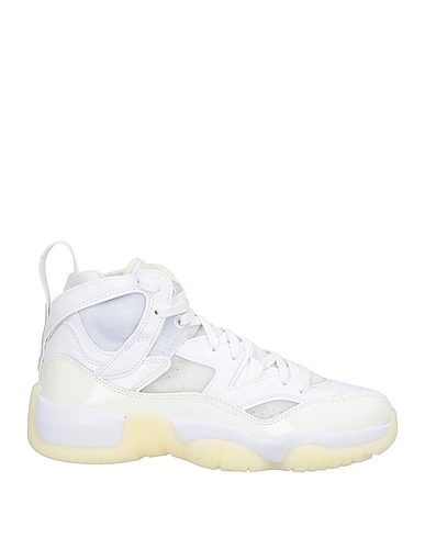 JORDAN SCHUHE Elfenbein Leder, Gewebefasern