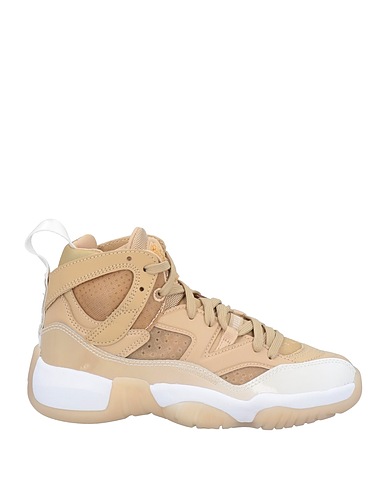 JORDAN Sneakers Beige Leder, Gewebefasern